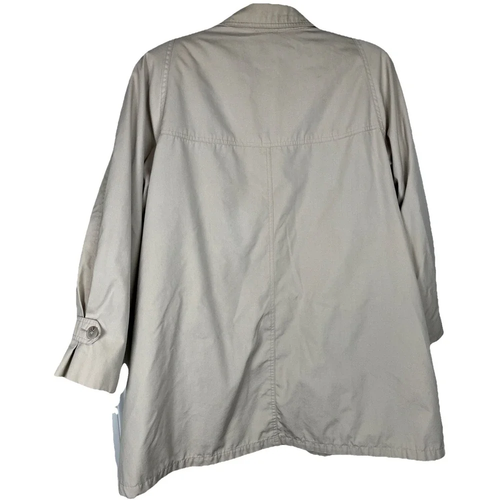 Vintage London Fog Beige Lined Trench Coat Womens‎ Size 22W